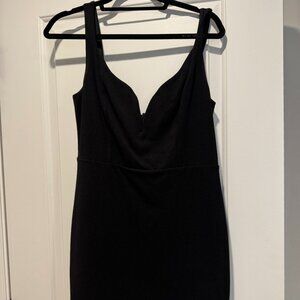 Express Black Mini Dress with Sweetheart Neckline - Size 12